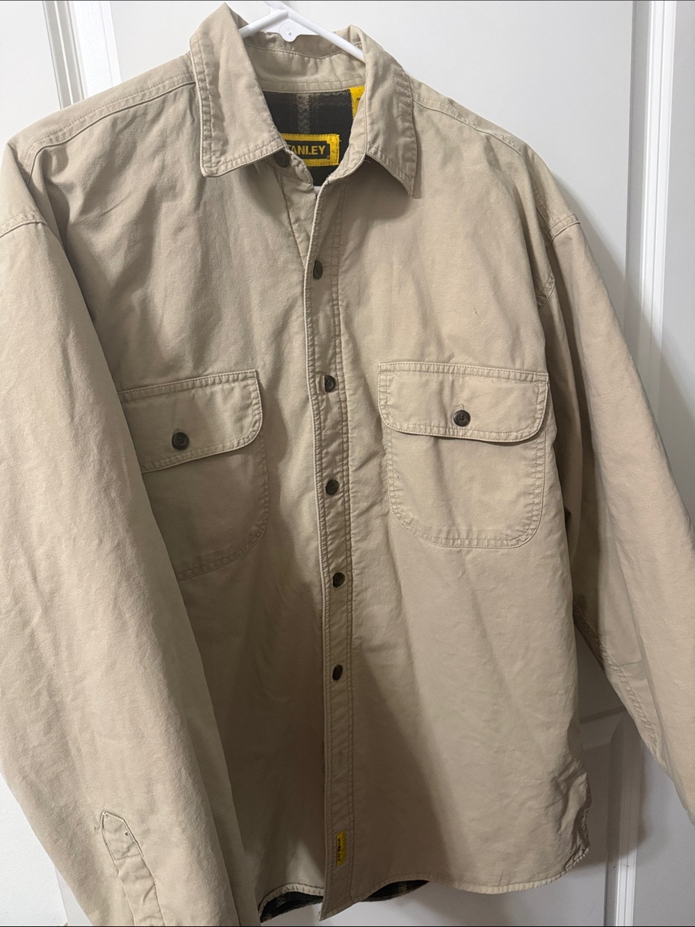 Stanley Beige Lightweight Shirt Jacket